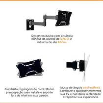 Suporte Articulado Parede Techflex TV Monitor 10-56 Polegada