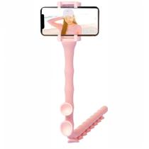 Suporte Articulado Porta Celular Estilo Minhoca - Rosa