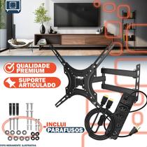 Suporte Articulado TV 32 Á 55 Polegadas Braço Longo Retrátil + HDMI High Speed E Extensão 4 Saídas - Yara Suporte Articulado TV 32 Á 55 Polegadas Braço Longo Retrátil + HDMI High Speed E Extensão 4 Saídas - Yara