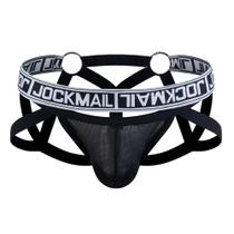 Suporte atlético respirável Jockstrap JOCKMAIL Mesh preto Suporte atlético respirável Jockstrap JOCKMAIL Mesh preto