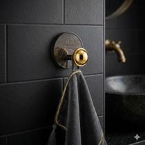 Suporte Autocolante Fumê Gancho de Parede Moderno Cabide de Bolsa Roupa Quarto Elegante Prático
