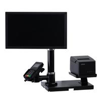 Suporte Automação PDV Apoio para Monitor, Máquina de Cartão e Impressora Fiscal Balcão Comércio Mercado Padaria