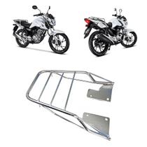 Suporte Bagageiro Cromado Moto Titan 160 Compativel Com O Ano 2016 a 2024