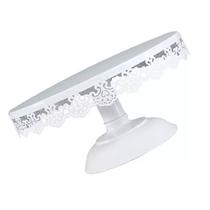 Suporte Bailarina Bolo Doces Metal Branco