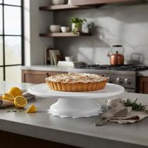 Suporte Bailarina Giratório Rendada Confeitaria Bolo Sobremesa