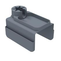 Suporte Bandeja Esteira De Braço Sofá Organizador Porta Copos Controle Flexível Dobrável Em Silicone