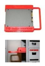 Suporte Bandeja vermelho SSD disco Rígido Hdd 2.5 pra 3.5 PC - TQ DESIGN