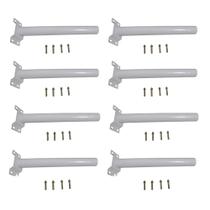 Suporte Barra Luminaria Solar Kit 8 Und Rua Poste Aço Quintal Jardim