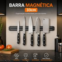 Suporte Barra Magnética Imã de Facas Ferramentas 33cm Suporte Barra Magnética Imã de Facas Ferramentas 33cm