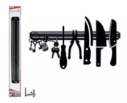 Suporte Barra Magnética Para Cozinha Facas Ferramentas 50cm Suporte Barra Magnética Para Cozinha Facas Ferramentas 50cm