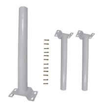 Suporte Barra para Luminaria Solar Parede 3 un Poste Rua Iluminaçao Quintal Jardins