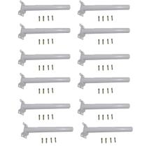Suporte Barra Poste Apoio Luminaria Solar Parede Kit 12 Und