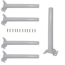 Suporte Barra Poste Luminaria Solar Parede 5 unidades Rua Jardins Quintal Suporte Barra Poste Luminaria Solar Parede 5 unidades Rua Jardins Quintal