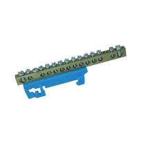 Suporte Barramento Neutro Azul 12 Lugares 16mm e 25mm - Bet Plásticos