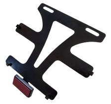 Suporte Base Anti Quebra para Placa De Moto com Olho Gato