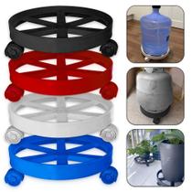 Suporte Base Apoio de Plástico para Botijão de Gás, Galões, Vasos Plantas Resistente Com Rodinhas Suporte Base Apoio de Plástico para Botijão de Gás, Galões, Vasos Plantas Resistente Com Rodinhas