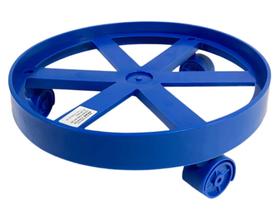 Suporte Base Apoio de Plástico Resistente Com Rodinhas até 55kg para Botijão de Gás Vasos