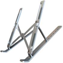 Suporte Base Apoio Notebook Laptop Tablet Dobrável Ajustável Prata