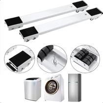 Suporte Base com Rodinhas Ajustáveis para Geladeira e Fogão