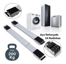 Suporte Base com rodinhas Geladeira Fogão Máquina De Lavar Eletrodomésticos Moveis