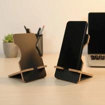 Suporte Base De Apoio Porta Celular Mesa Mdf 15x9cm