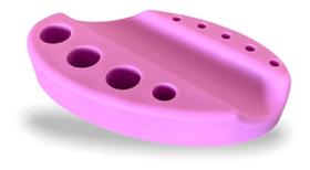 Suporte Base Dermógrafo Batoque E Tebori em Silicone Rosa