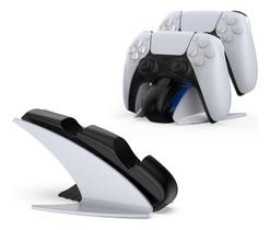 Suporte Base Dock Carregador 2 Controles Com Led Para Ps5 Suporte Base Dock Carregador 2 Controles Com Led Para Ps5