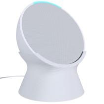 Suporte Base Elevação de Mesa Com Organizador de Cabo Compatível com Alexa Echo Pop