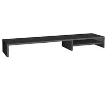 Suporte Base Monitor Com Prateleira 15x90x20cm MDF Preto