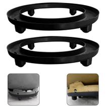 Suporte Base Muito Resistente de Plástico Preto para Botijão de Gás Sem Rodinha