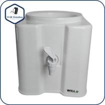 Suporte Base Para Galão De Água Mineral - Branco Alto Brilho