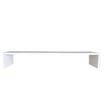 Suporte Base Para Monitor 10x90x20cm MDF Branco