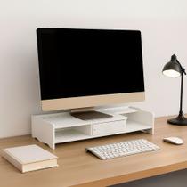Suporte Base Para Monitor Tela Setup Pc Mesa Ergonômico Mdf