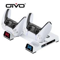 Suporte Base PS5 Com LED USB-C Carregador P/ Controle