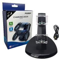 Suporte Base Vertical Carregador Duplo Compatível com Controle Manete Ps4 Playstation 4 Dualshock USB