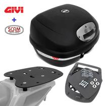 Suporte Baú Bros150/160 2015+ com Báu 33 Litros Fumê Givi Monolock Suporte Baú Bros150/160 2015+ com Báu 33 Litros Fumê Givi Monolock