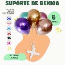 Suporte Bexiga Balão de 40cm para Mesa Chão c/ 5 Hastes Pega Balão Decoração Aniverário Eventos Reutilizável Qualidade Resistente Estável - Kozi