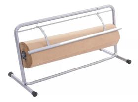 Suporte + bobina 60 cm papel kraft monolucido mesa embalagem 80 gr presente