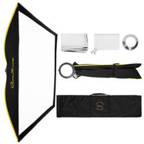 Suporte Bowens quadrado de fibra esterlina Softbox Glow ParaSnap de 40 x 40 cm