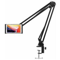 Suporte Braço Articulado de Mesa Apoio Celular Tablet Microfone Universal Ajustável Suporte Braço Articulado de Mesa Apoio Celular Tablet Microfone Universal Ajustável