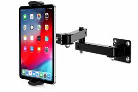 Suporte/Braço Articulado p/Fixar iPhone,Tablet Ipad,Samsung em Parede,Inclinação/Rotação,Aço,Preto Suporte/Braço Articulado p/Fixar iPhone,Tablet Ipad,Samsung em Parede,Inclinação/Rotação,Aço,Preto