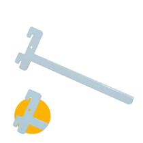 Suporte Branco de 30 Cm Com Aba Esquerdo Inverso Para Trilho Cremalheira Suporte Branco de 30 Cm Com Aba Esquerdo Inverso Para Trilho Cremalheira
