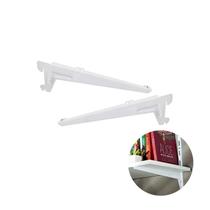 Suporte Branco de 30 Cm Com Aba Para Trilho Cremalheira Suporte Branco de 30 Cm Com Aba Para Trilho Cremalheira