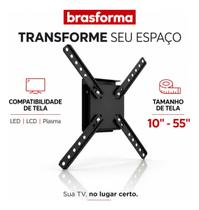 Suporte Brasforma Inclinável 40kg Tv 10 A 55 Universal