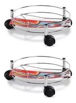 Suporte C Rodinhas P/ Botijão D Gás Vasos P Flores