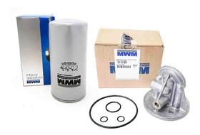 Suporte Cabeçote e Filtro Óleo Lubrificante F250 4.2 MWM Silverado 4.2 MWM GMC 3500 6150 4.2 MWM 6 Cilindros