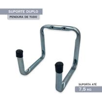 Suporte Cabide Pendura De Tudo Duplo 2 Ganchos