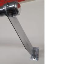 Suporte Cabideiro Estilo Faca Tubo Redondo Cromado