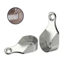 Suporte Cabideiro Oval Niquelado - Kit com 20 Unidades Cromado