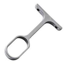 Suporte Cabideiro P/ Tubo Oval Central Cromado Kit 04 Peças Suporte Cabideiro P/ Tubo Oval Central Cromado Kit 04 Peças